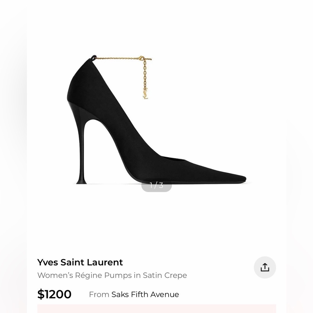 BNIB Yves Saint Laurent 
 Régine pumps  in size 39 110mm